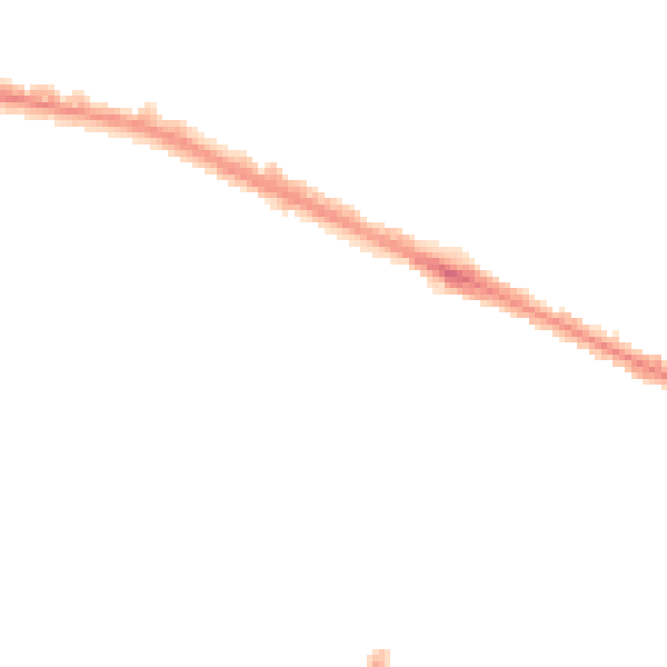 Night-time road noise heatmap for DN32 7SD