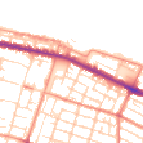 Daytime road noise heatmap for DN32 7TB