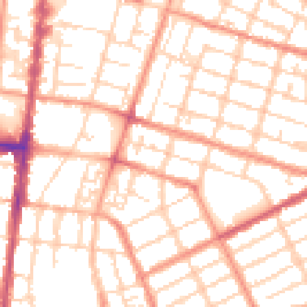 Daytime road noise heatmap for DN32 8AD