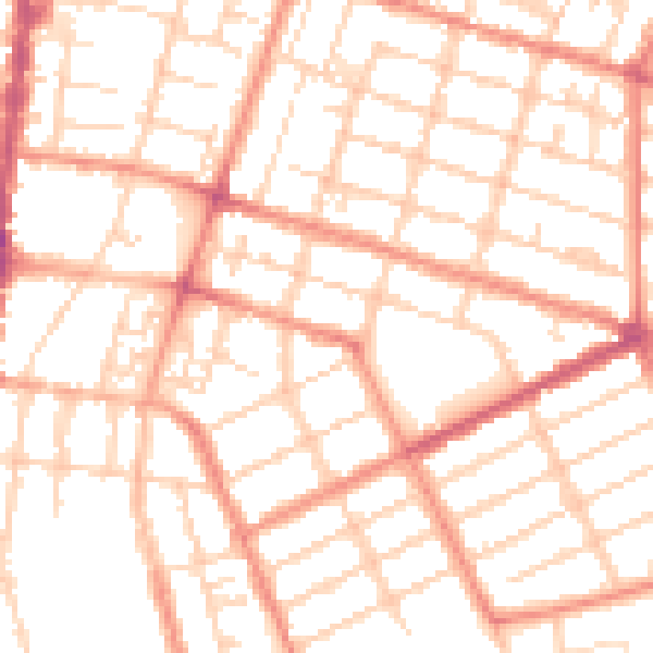 Daytime road noise heatmap for DN32 8AL