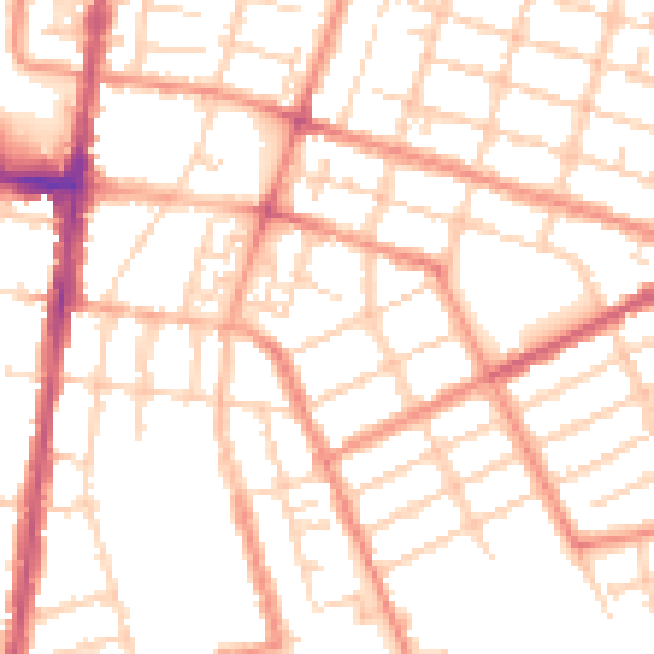 Daytime road noise heatmap for DN32 8BL