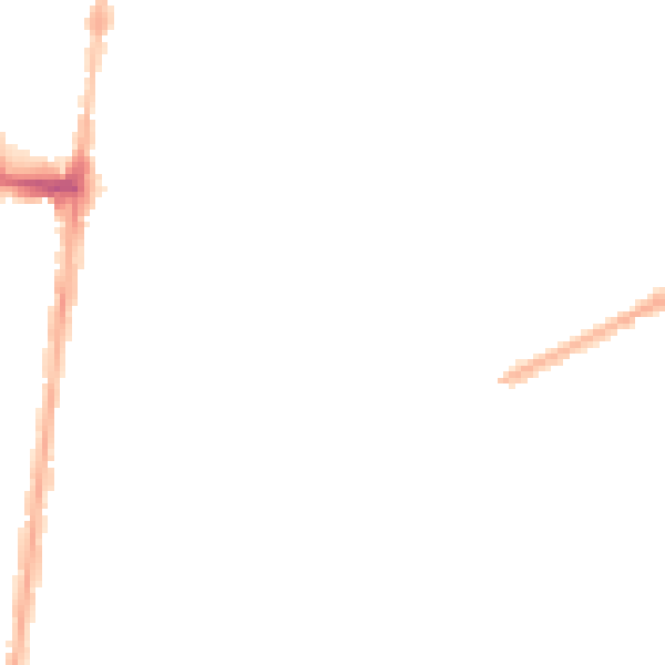 Night-time road noise heatmap for DN32 8BL