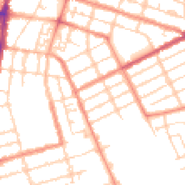 Daytime road noise heatmap for DN32 8DF