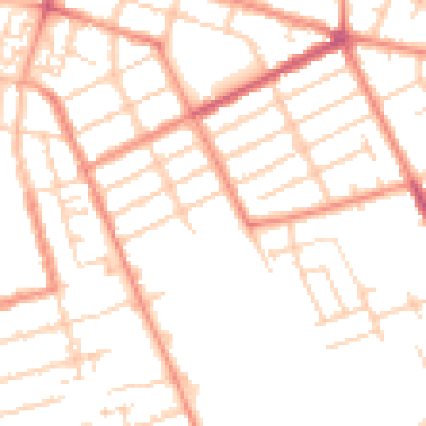 Daytime road noise heatmap for DN32 8EF