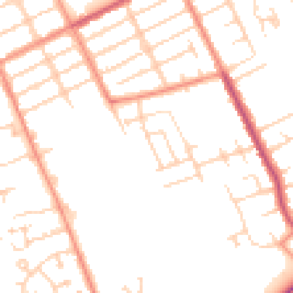 Daytime road noise heatmap for DN32 8ES