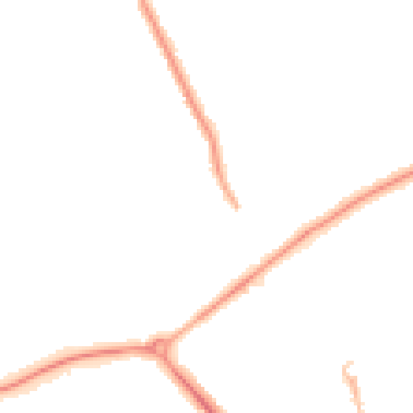 Night-time road noise heatmap for DN32 8NA