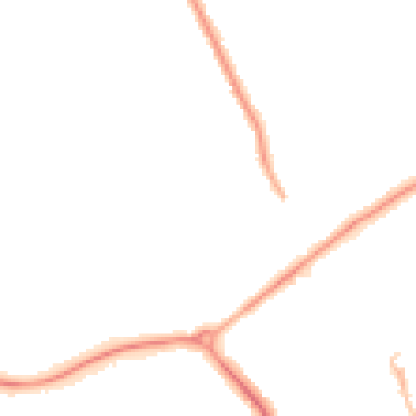 Night-time road noise heatmap for DN32 8NB
