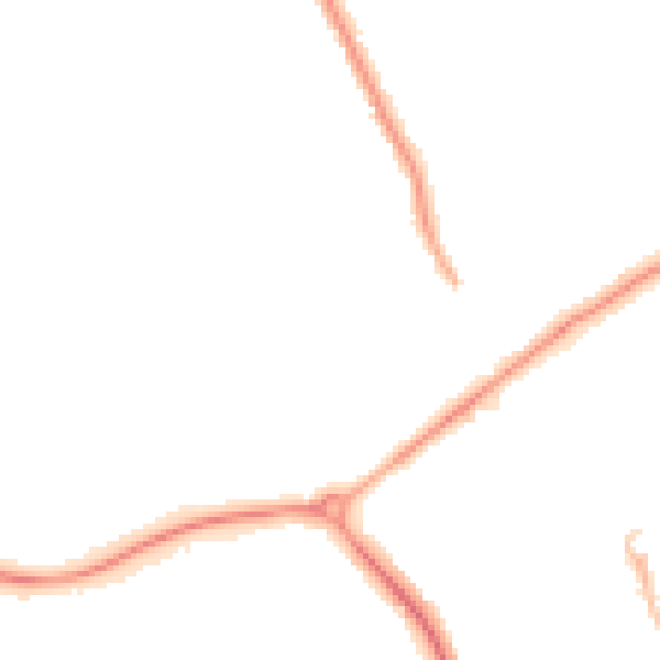Night-time road noise heatmap for DN32 8ND