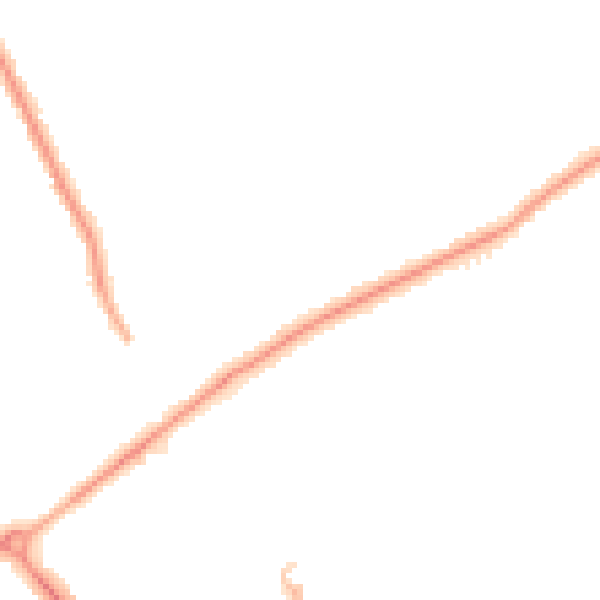 Night-time road noise heatmap for DN32 8NN