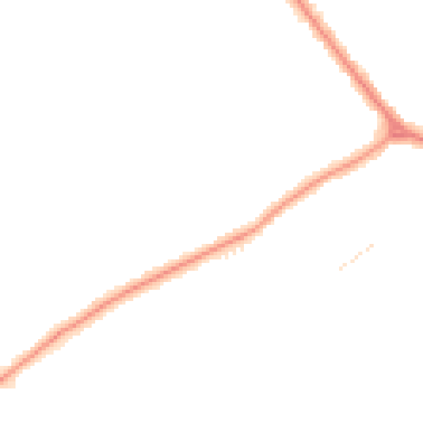 Night-time road noise heatmap for DN32 8NU