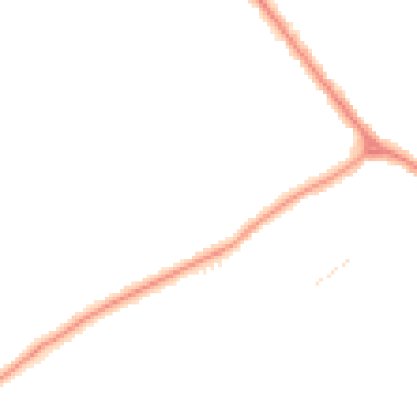 Night-time road noise heatmap for DN32 8PA