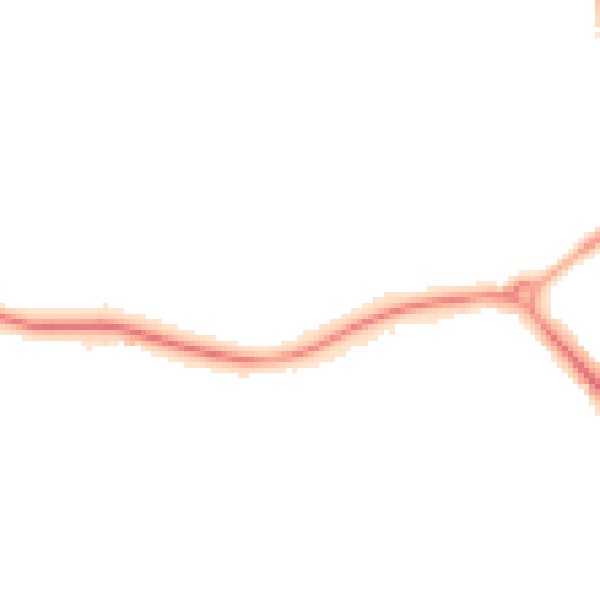 Night-time road noise heatmap for DN32 8QS