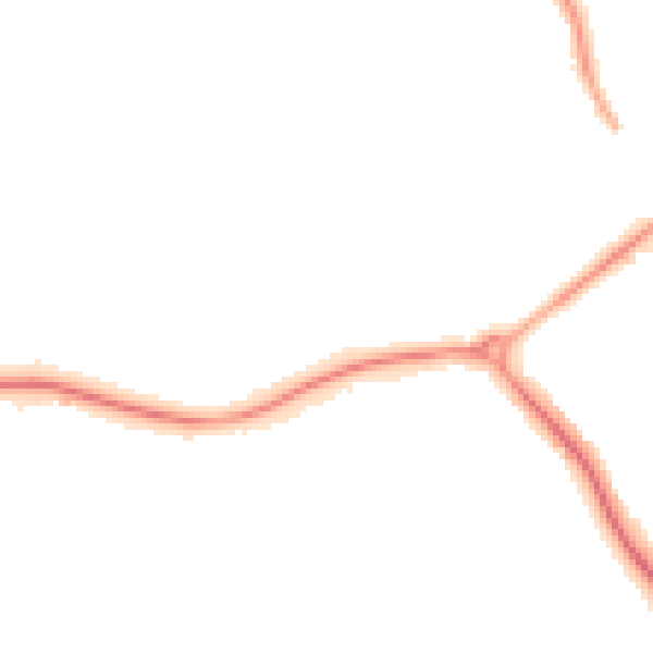 Night-time road noise heatmap for DN32 8QT