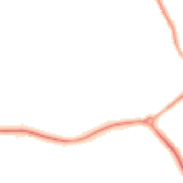 Night-time road noise heatmap for DN32 8QU