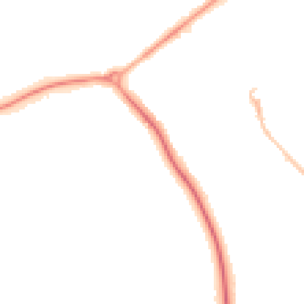 Night-time road noise heatmap for DN32 8QX