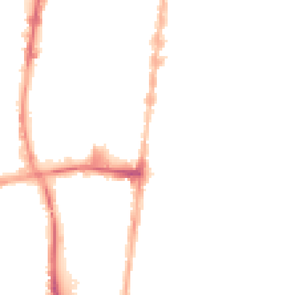 Night-time road noise heatmap for DN32 9DW