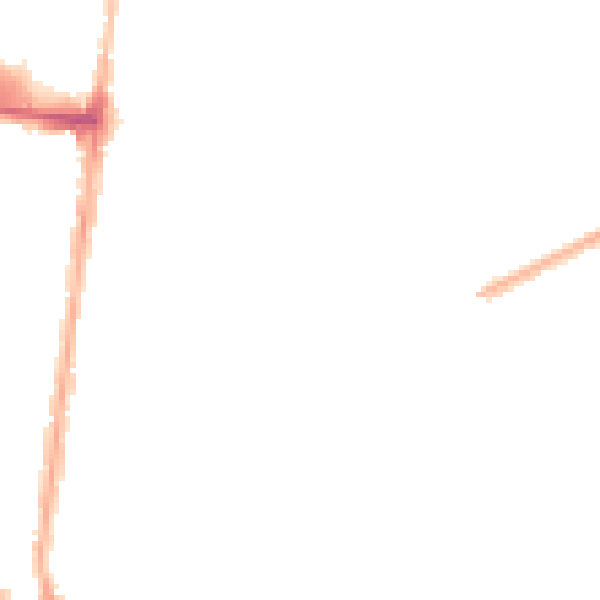 Night-time road noise heatmap for DN32 9EF