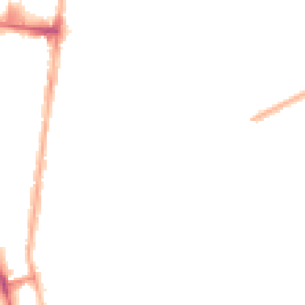 Night-time road noise heatmap for DN32 9EN