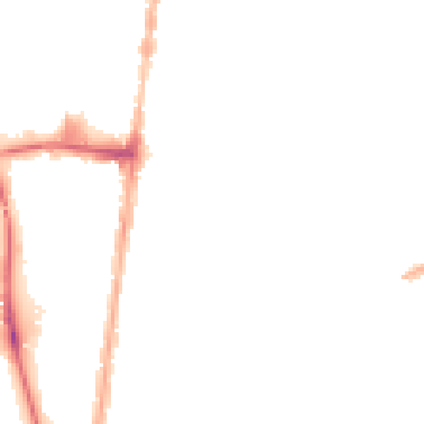 Night-time road noise heatmap for DN32 9EZ