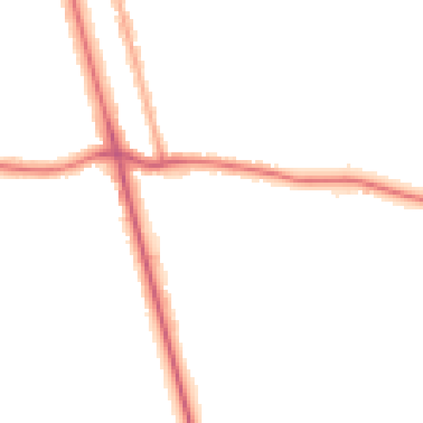 Night-time road noise heatmap for DN32 9FB