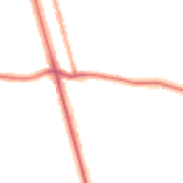 Night-time road noise heatmap for DN32 9FD