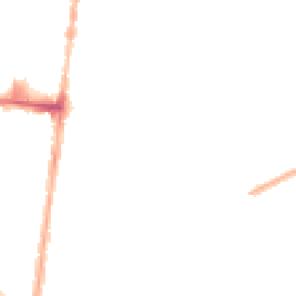 Night-time road noise heatmap for DN32 9HA
