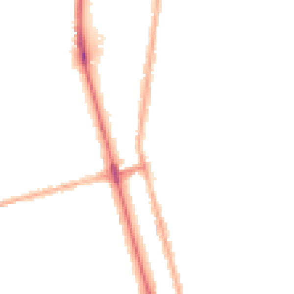Night-time road noise heatmap for DN32 9LH