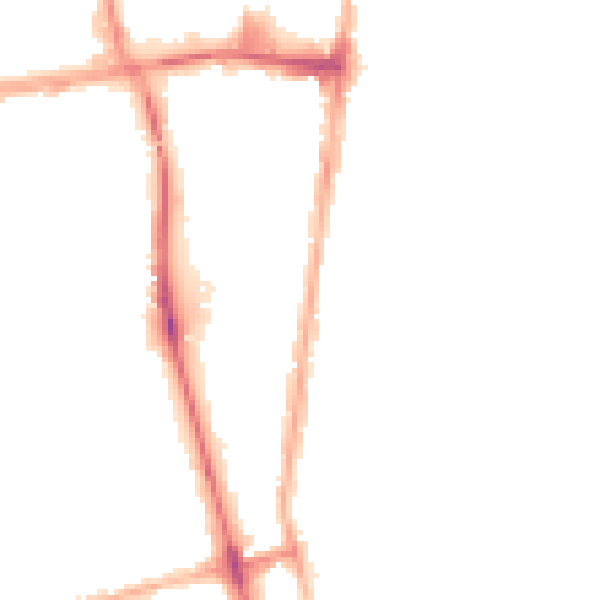 Night-time road noise heatmap for DN32 9LQ