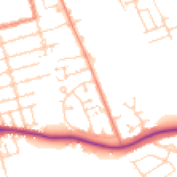 Daytime road noise heatmap for DN32 9TL