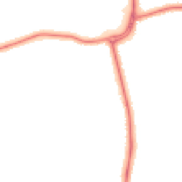 Night-time road noise heatmap for DN33 1AG