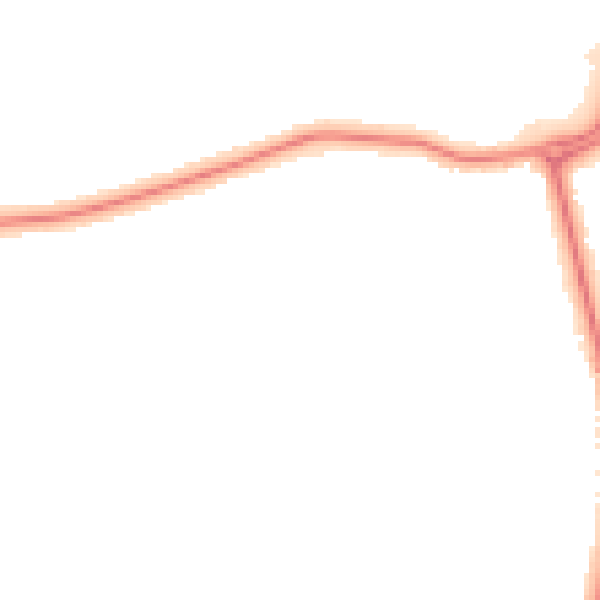 Night-time road noise heatmap for DN33 1AH