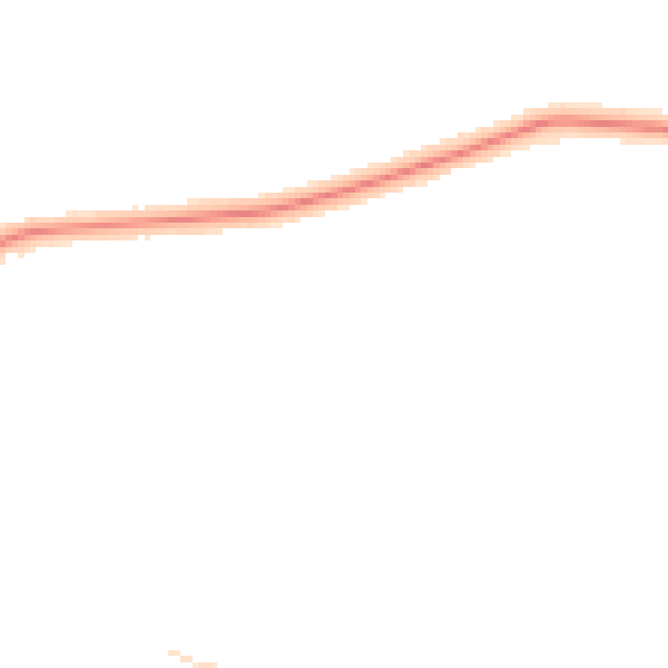 Night-time road noise heatmap for DN33 1AS