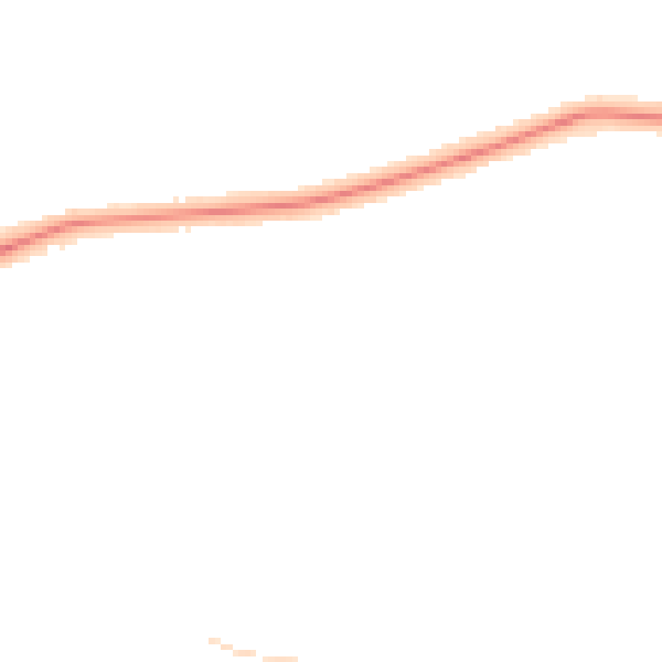 Night-time road noise heatmap for DN33 1AT
