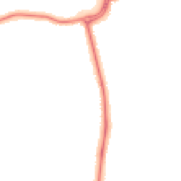Night-time road noise heatmap for DN33 1BG