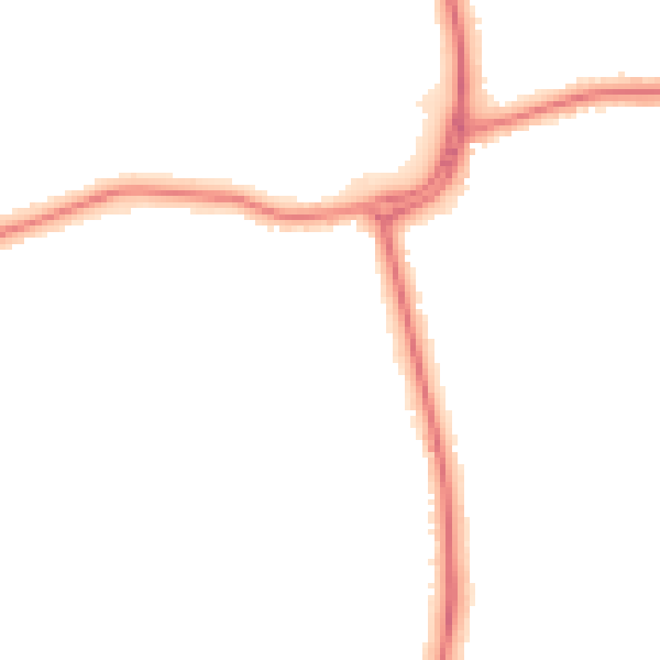 Night-time road noise heatmap for DN33 1BH