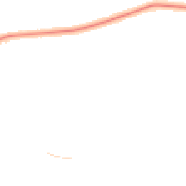 Night-time road noise heatmap for DN33 1BU