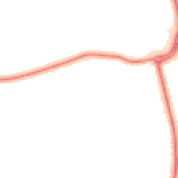 Night-time road noise heatmap for DN33 1DH