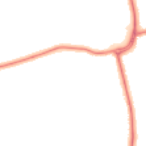 Night-time road noise heatmap for DN33 1DJ
