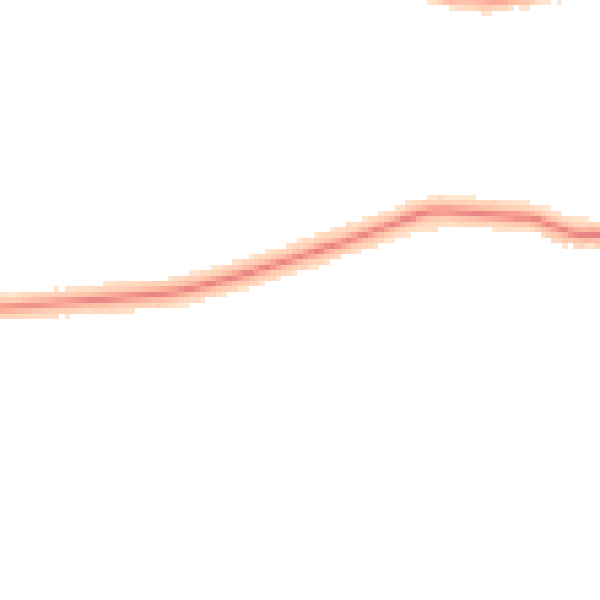 Night-time road noise heatmap for DN33 1DN