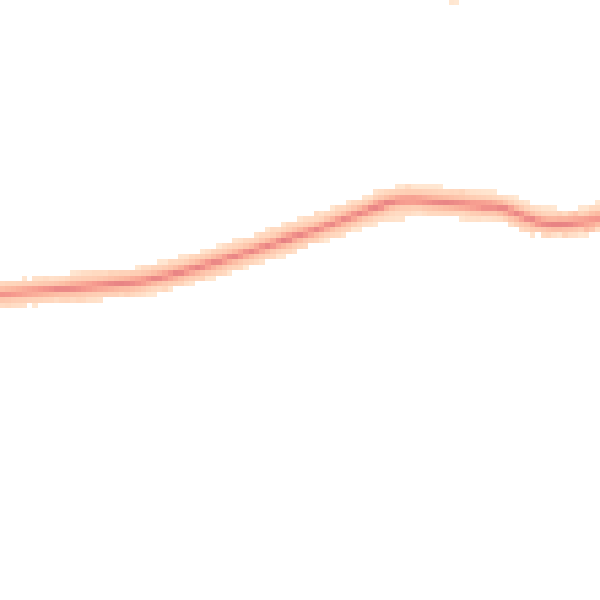 Night-time road noise heatmap for DN33 1DT