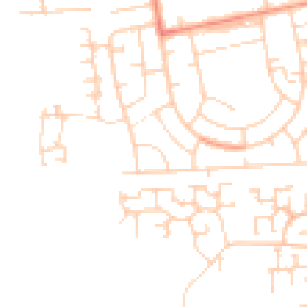 Daytime road noise heatmap for DN33 1HZ
