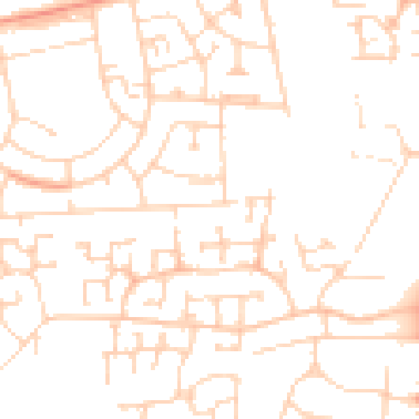 Daytime road noise heatmap for DN33 1LR