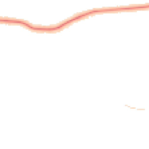 Night-time road noise heatmap for DN33 1RD