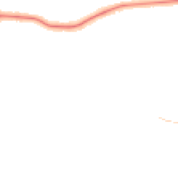 Night-time road noise heatmap for DN33 1RE