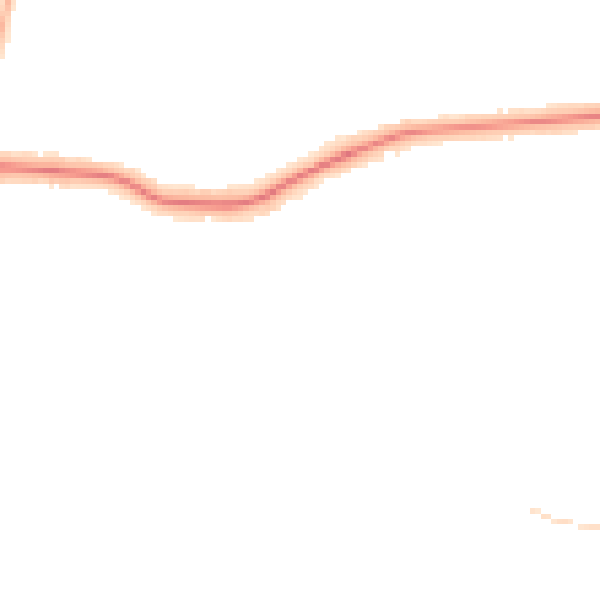 Night-time road noise heatmap for DN33 1RH