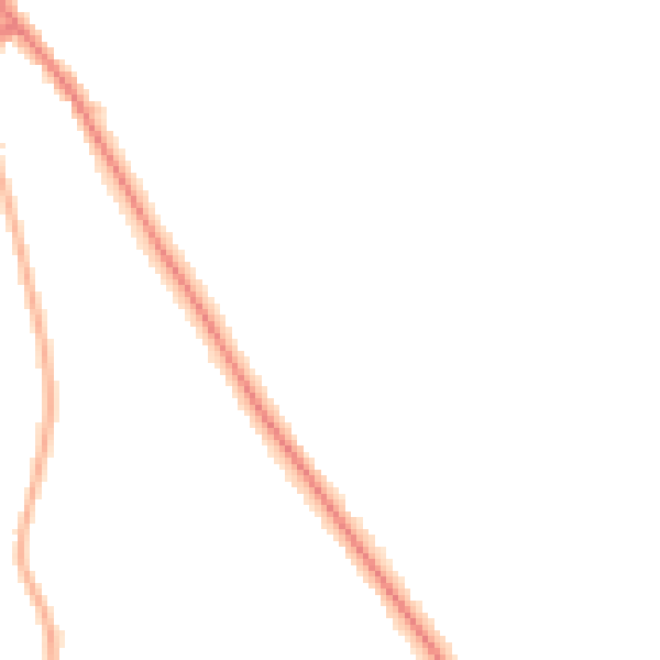 Night-time road noise heatmap for DN33 2JP