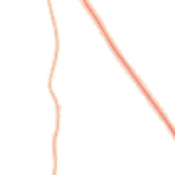 Night-time road noise heatmap for DN33 2NT