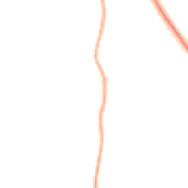 Night-time road noise heatmap for DN33 2PX