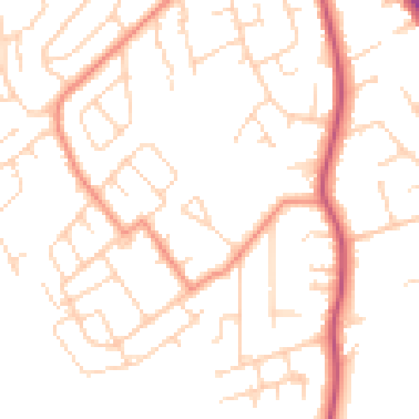 Daytime road noise heatmap for DN33 3DX