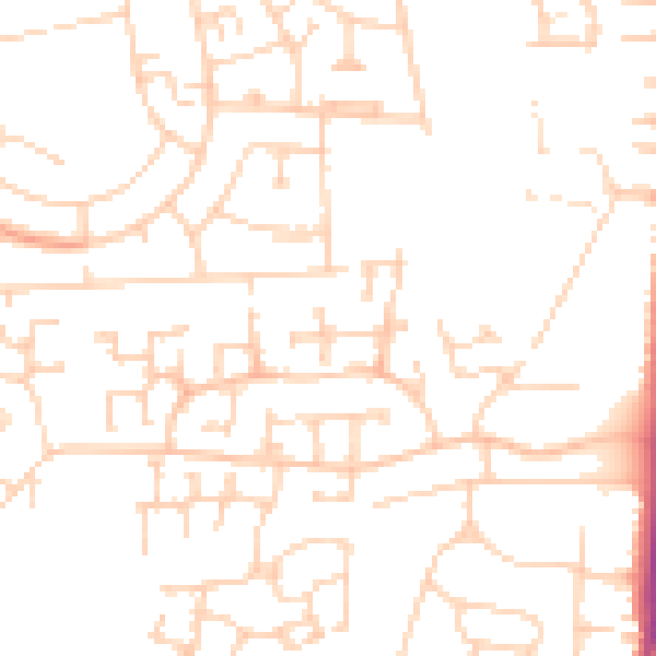 Daytime road noise heatmap for DN33 3RJ